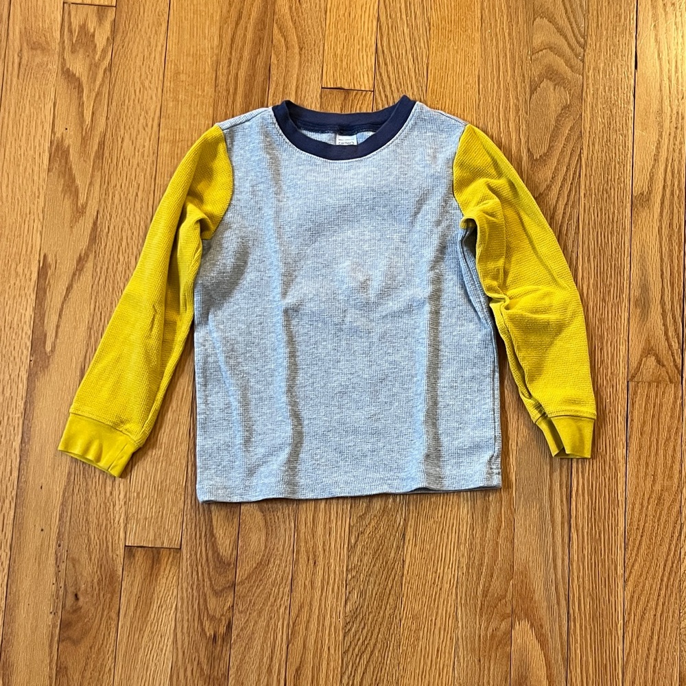 Carter's Long Sleeve Shirt in Gray and Yellow